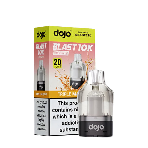 Dojo Blast 10K Prefilled Pod + Refill Container Triple Mango